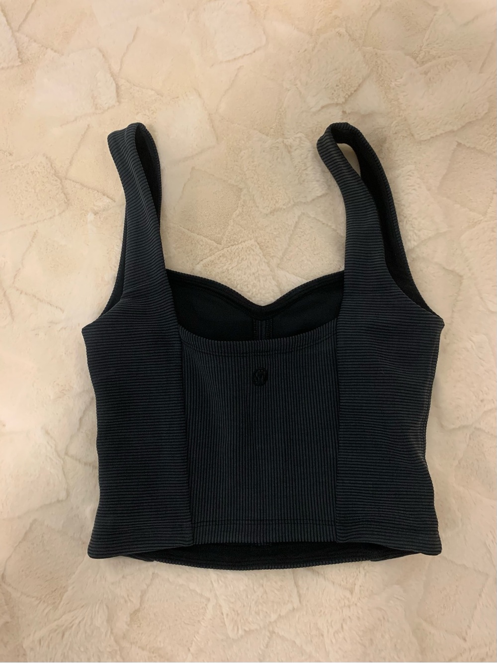 lululemon athletica Ribbed Black Sports Bra